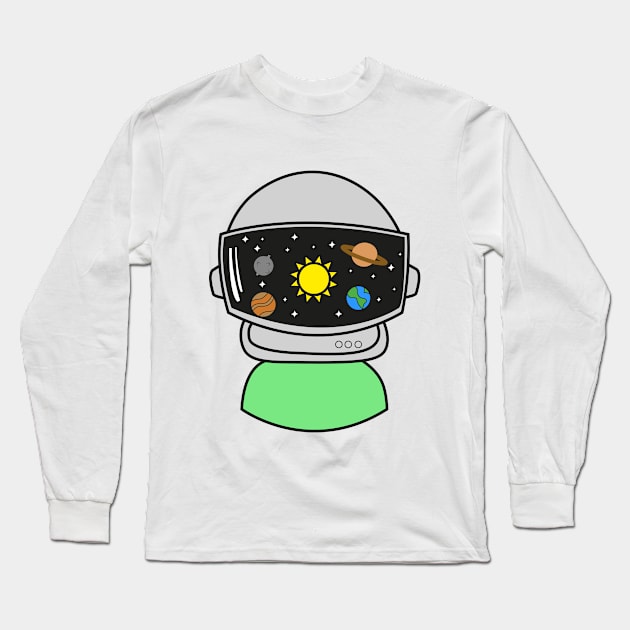 Astronaut Long Sleeve T-Shirt by fanurb